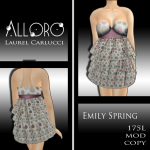 Alloro – Emily Spring Ad – Linen Dots